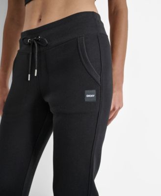 Women's Tonal Logo Patch Rib Trim Side Pockets Jogger