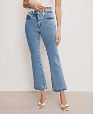 Good American - Women's Good Legs Cropped Mini Boot Jeans