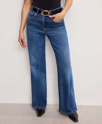Good American - Soft Tech Good Petite Skate Wide Leg Jeans