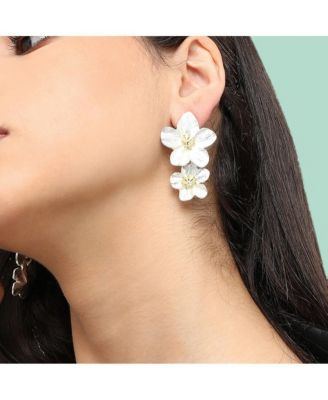 Maxi Floral Drop Earrings