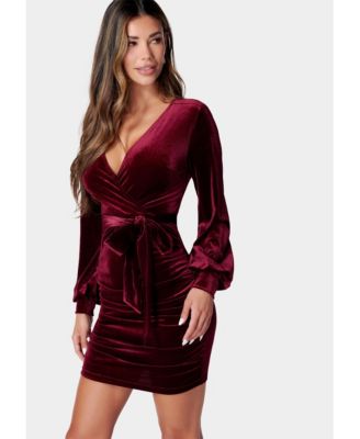 Women's Velvet Utility Mini Dress