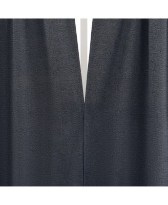 Parsons Herringbone Magnetic Closure 100% Blackout Rod Pocket Curtain Panel Pair