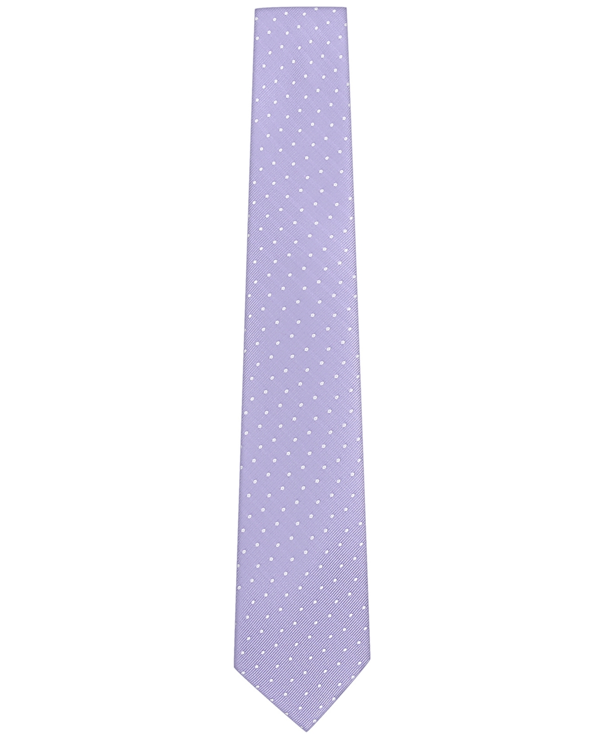 Tom Baine Men's Classic Pin Grid Pattern Tie In Purple