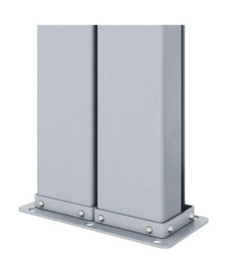 Side Awning Anthracite Polyester with PU coating, steel, aluminum