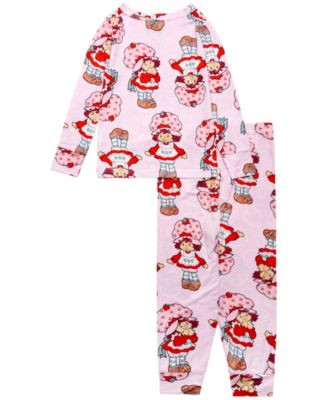 Girls' Toddler 2T-4T Printed Long Sleeve Top and Pants Pajama, 2-Piece Set