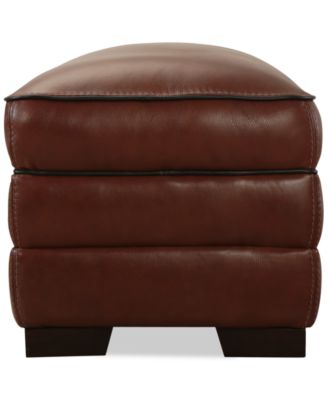 Myars Leather Ottoman, Created for Macy's