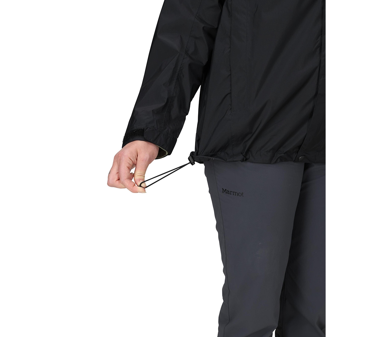 Marmot Women's Precip Eco Hooded Collar Jackets In Blue