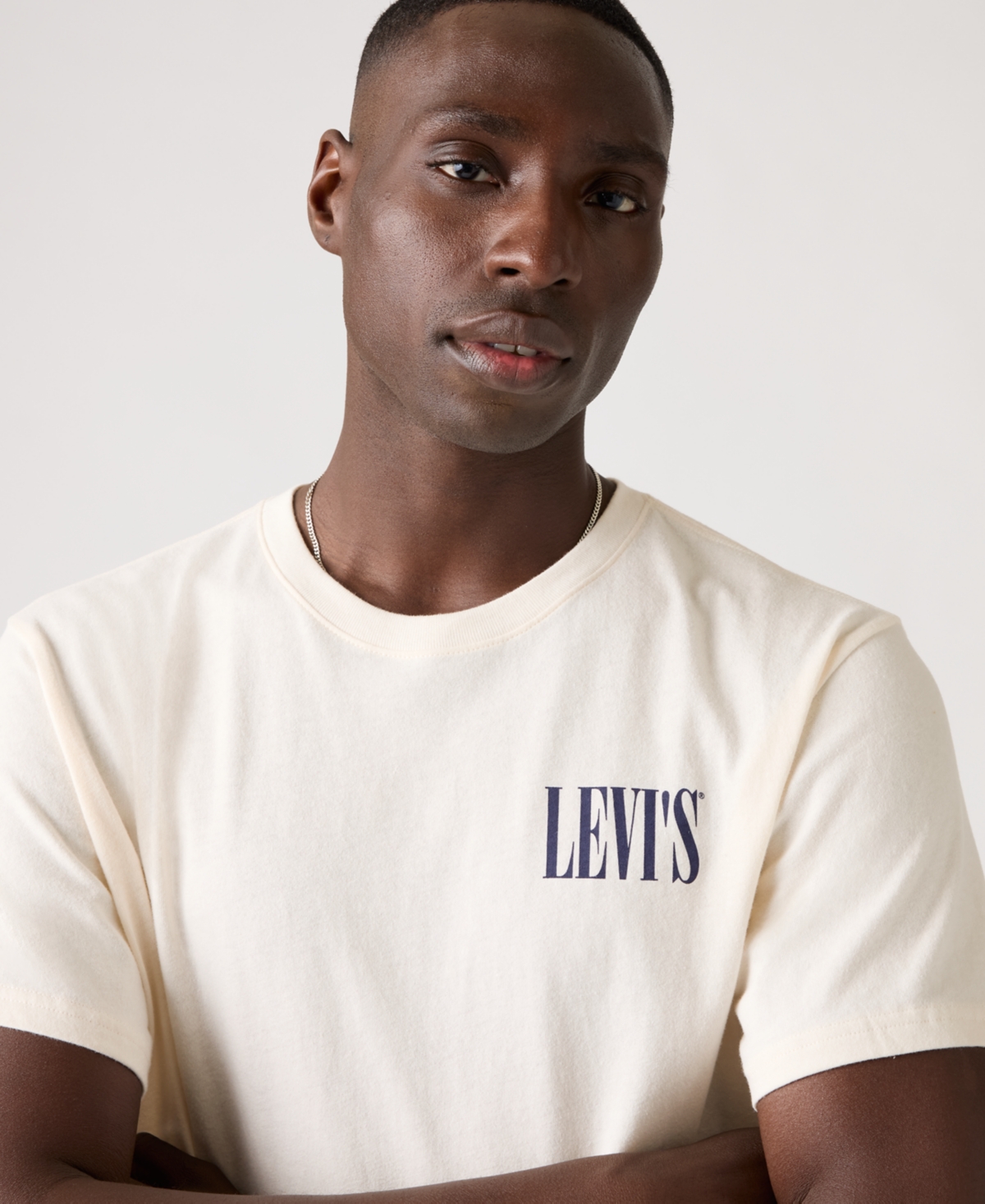 Levi's Cowboy Logo Back Print Relaxed Fit T-shirt In White