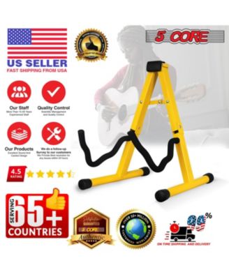 Guitar Stand 2PC A Frame w Soft Foam Arm Non Slip Rubber for Acoustic Electric Bass