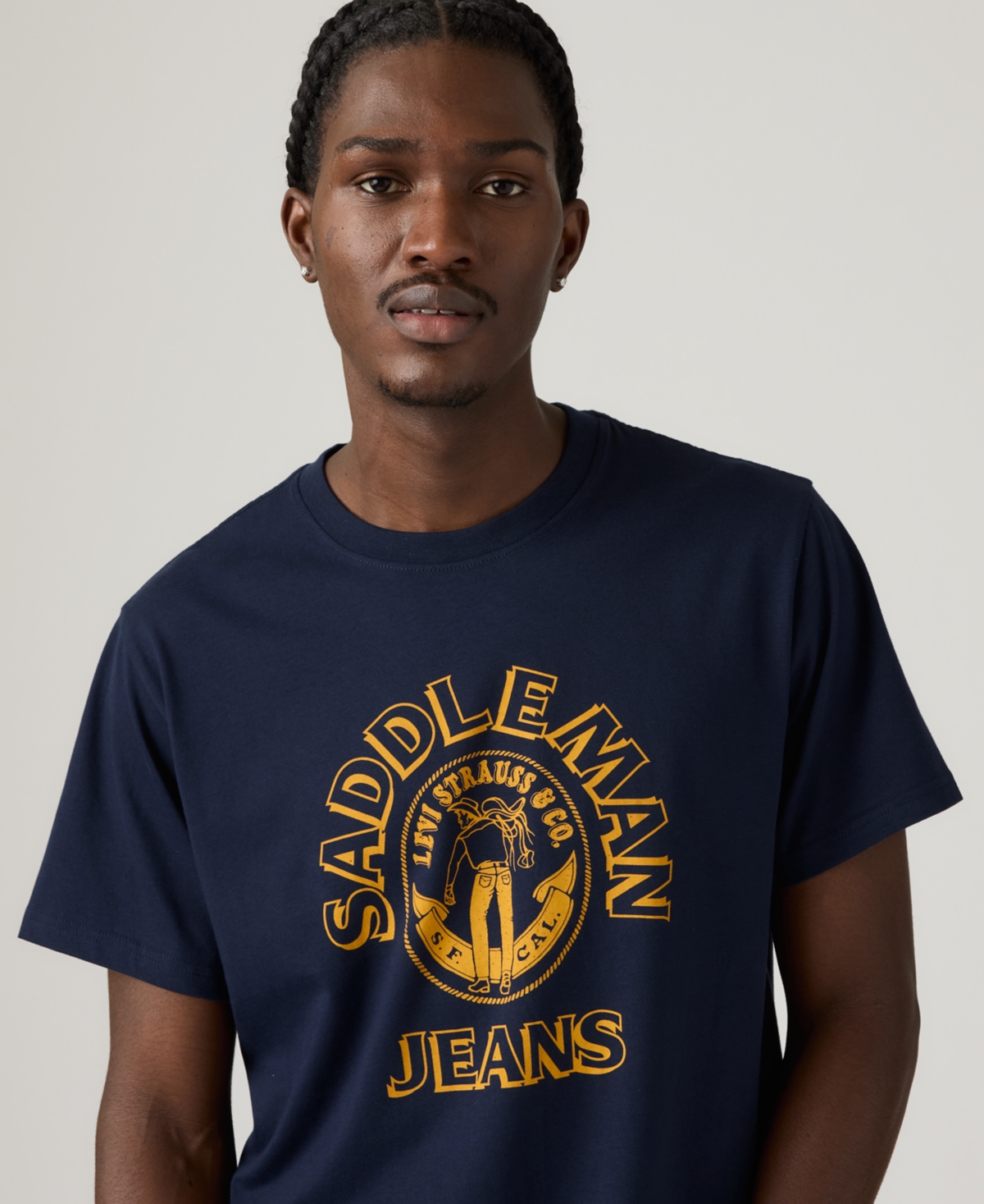 Levi's Men's Relaxed-fit Logo Graphic T-shirts In Blue