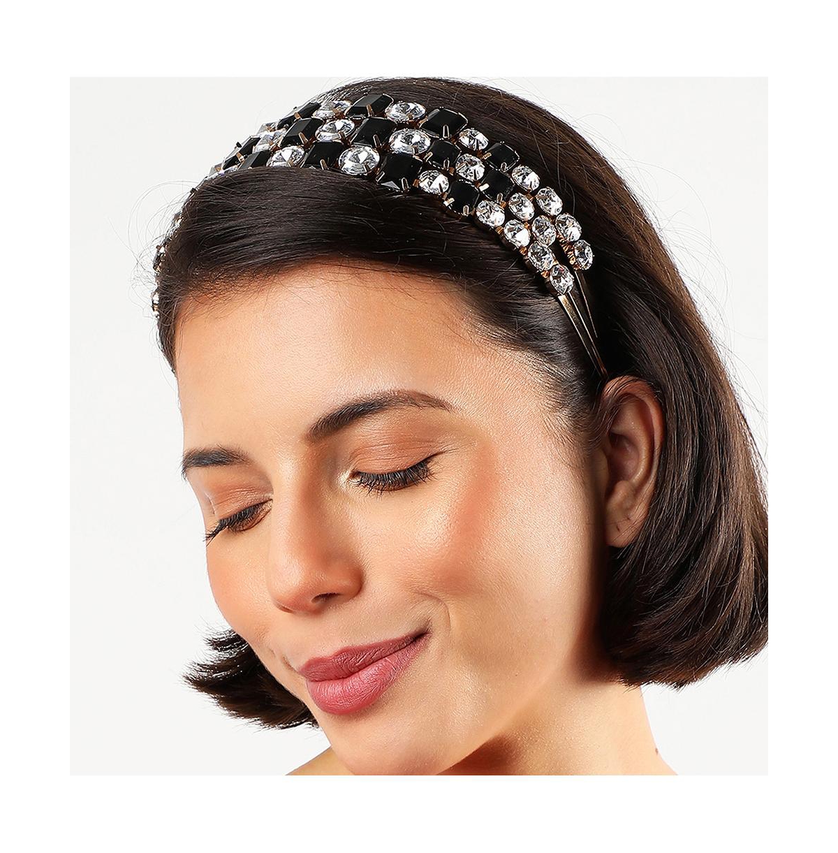 Sohi Gold-Plated Stones Hairband