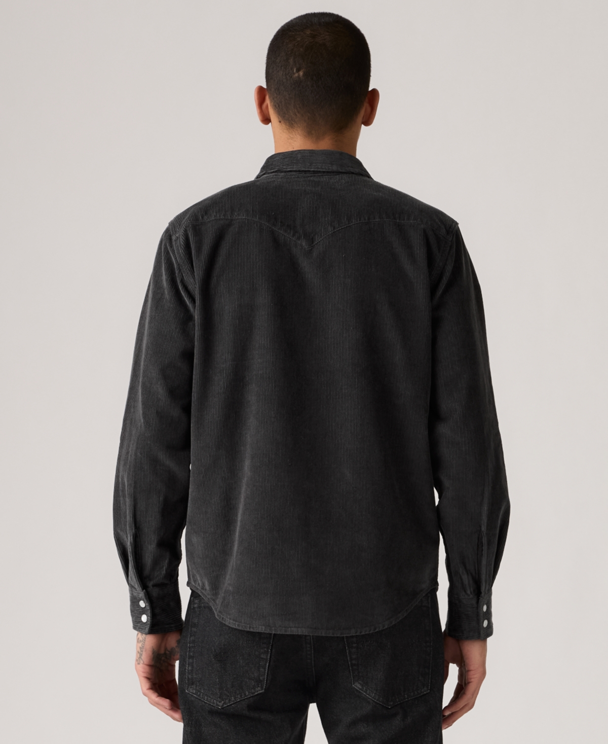 Levi's Men's Classic Standard Fit Western Shirt In Black