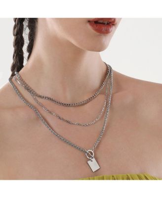 Women's The Interlock Charm Multi-Layer Necklace
