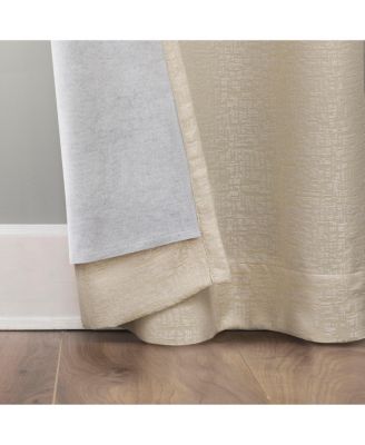 Servana Abstract Magnetic Closure 100% Blackout Grommet Curtain Panel Pair