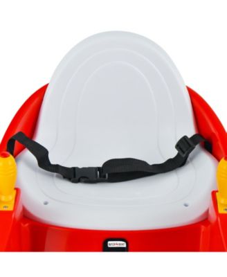 12V Electric Kids Ride On Bumper Car with Flashing Lights for Toddlers-Red