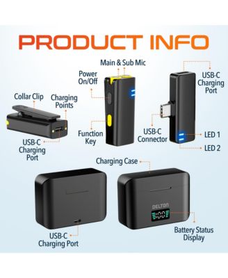 M27 USB-C (DLM27C) Wireless Lavalier Microphones