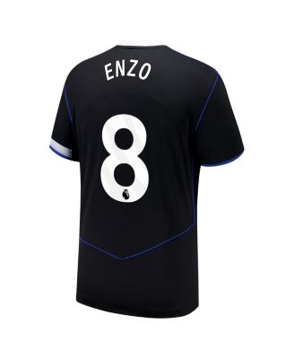 Men's Enzo Fernández Black Chelsea 2025/26 Third Replica Player Jersey