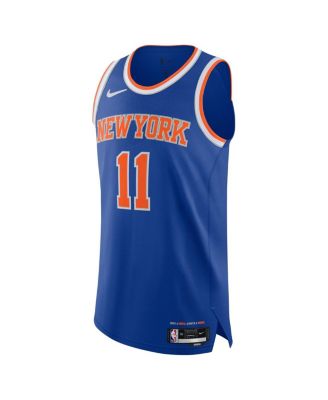 Men's Jalen Brunson Blue New York Knicks Authentic Player Icon Edition Jersey