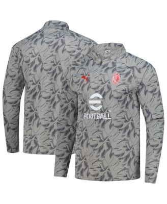 Puma - Men's Gray AC Milan 2025/26 Pre-Match dryCell Quarter-Zip Top