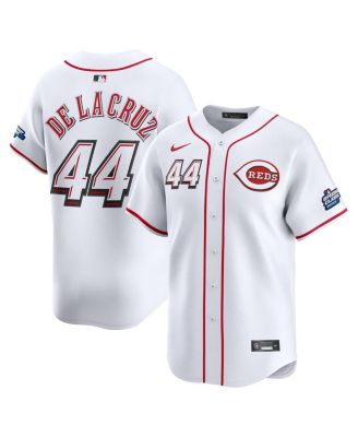 Nike - Men's Elly De La Cruz White Cincinnati Reds 2025 MLB Speedway Classic Home Replica Jersey