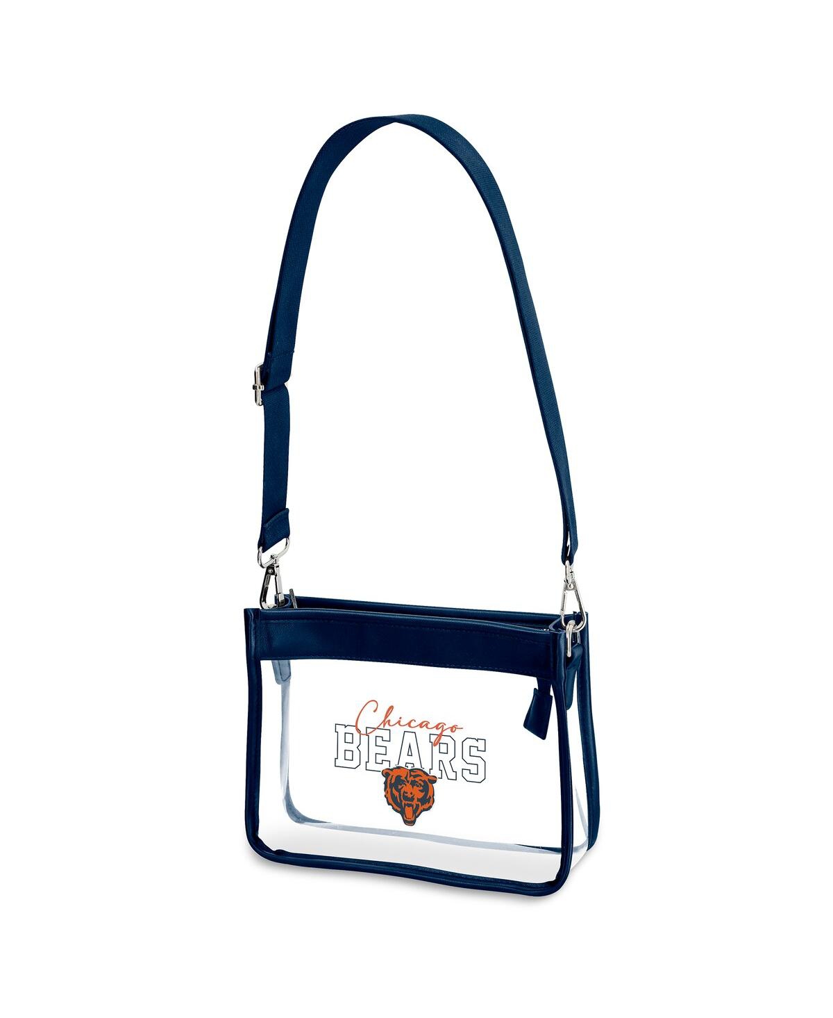 Wear By Erin Andrews Chicago Bears Plastic Chain Mini Crossbody In Blue