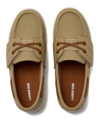 Girls Canvas Easy On Boat Shoes