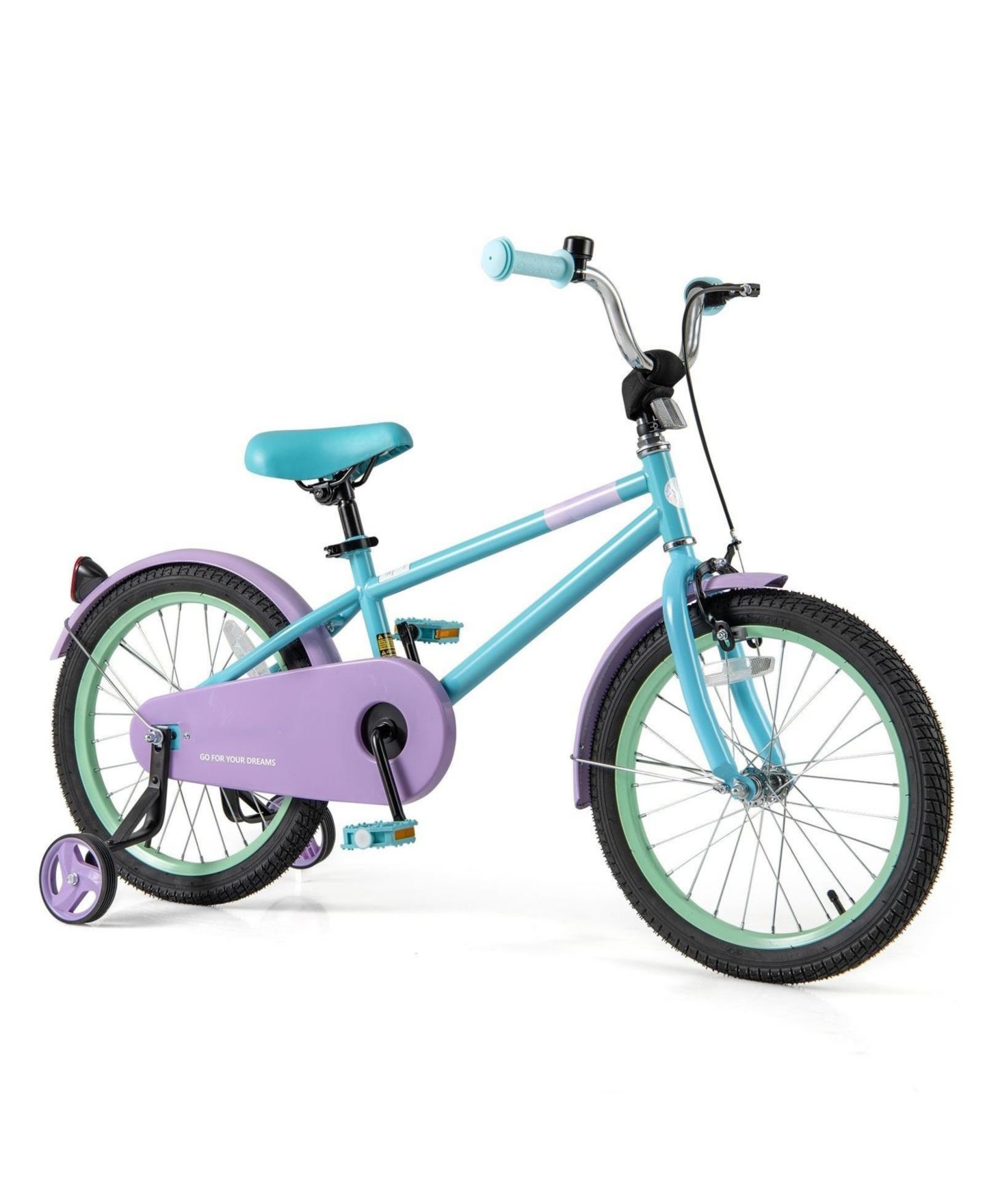 Детская игрушка HONGGE 18-Inch Steel Adjustable Dual-Brake Kids' Bike, Ages 3-10, цвет: Синий — фото 1