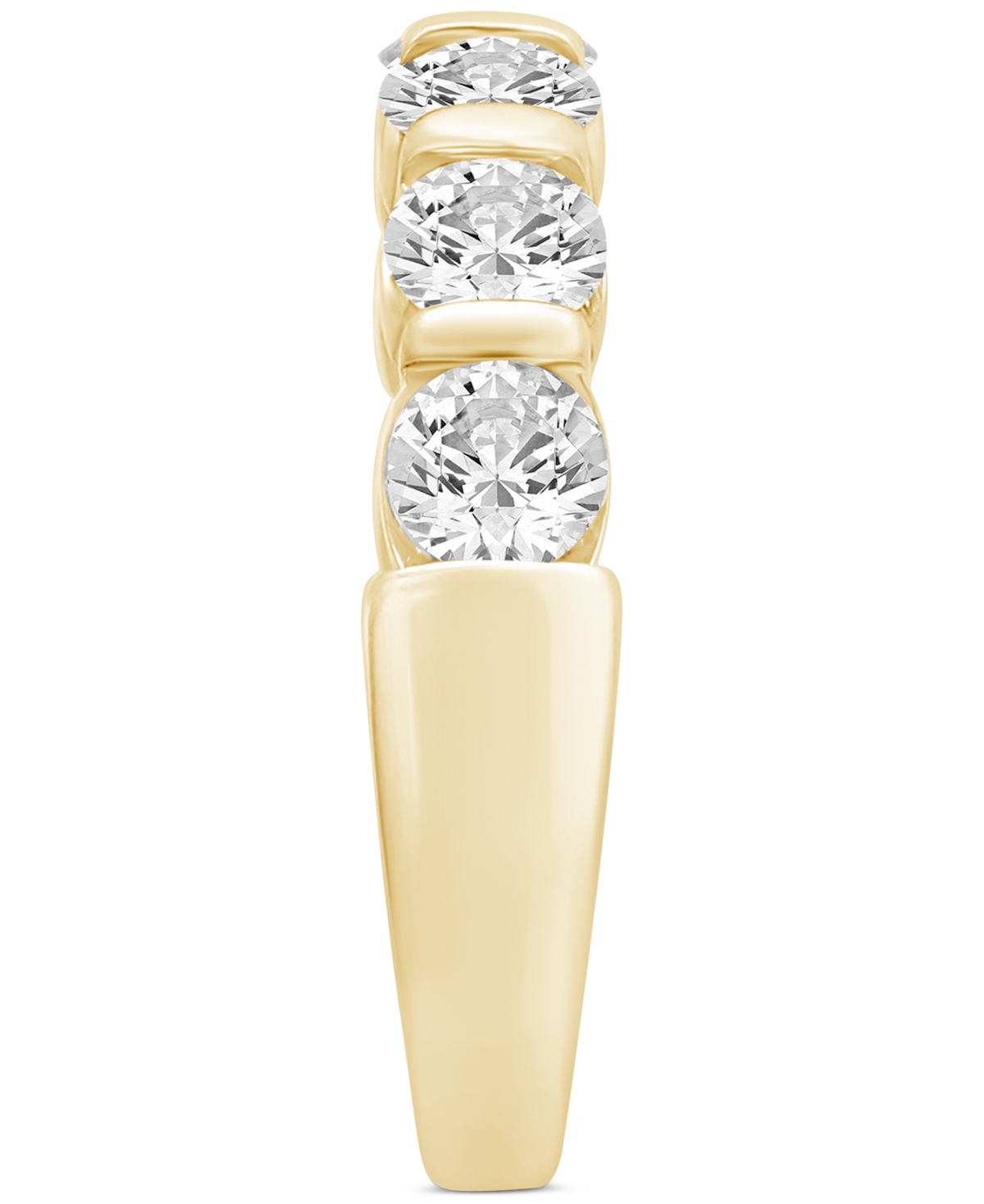 Macy's Lab Grown Diamond Ring (1/2 Ct. T.w.) In 14k White Or Yellow Gold In Gold
