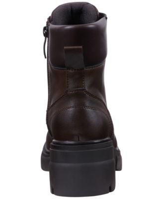 Women's Marley Lug Sole Lace Up Combat Booties