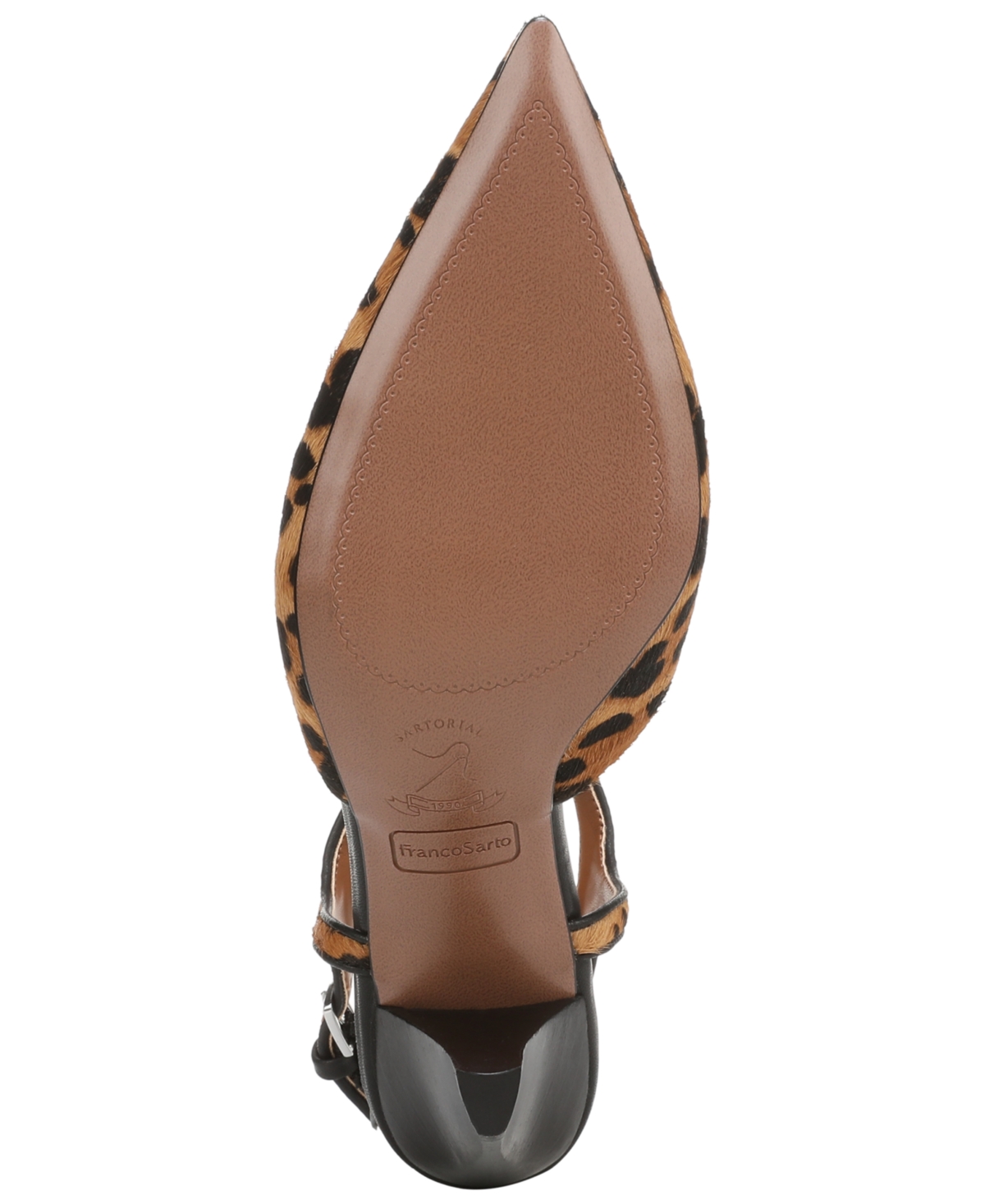 Franco Sarto Ovett Pointed Toe T-strap Pump In Brown