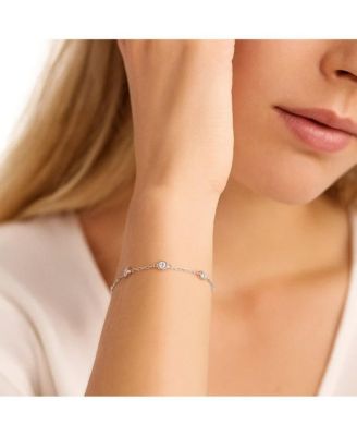 Cosmic Halo Bezel Classic Cubic Zirconia Bracelet