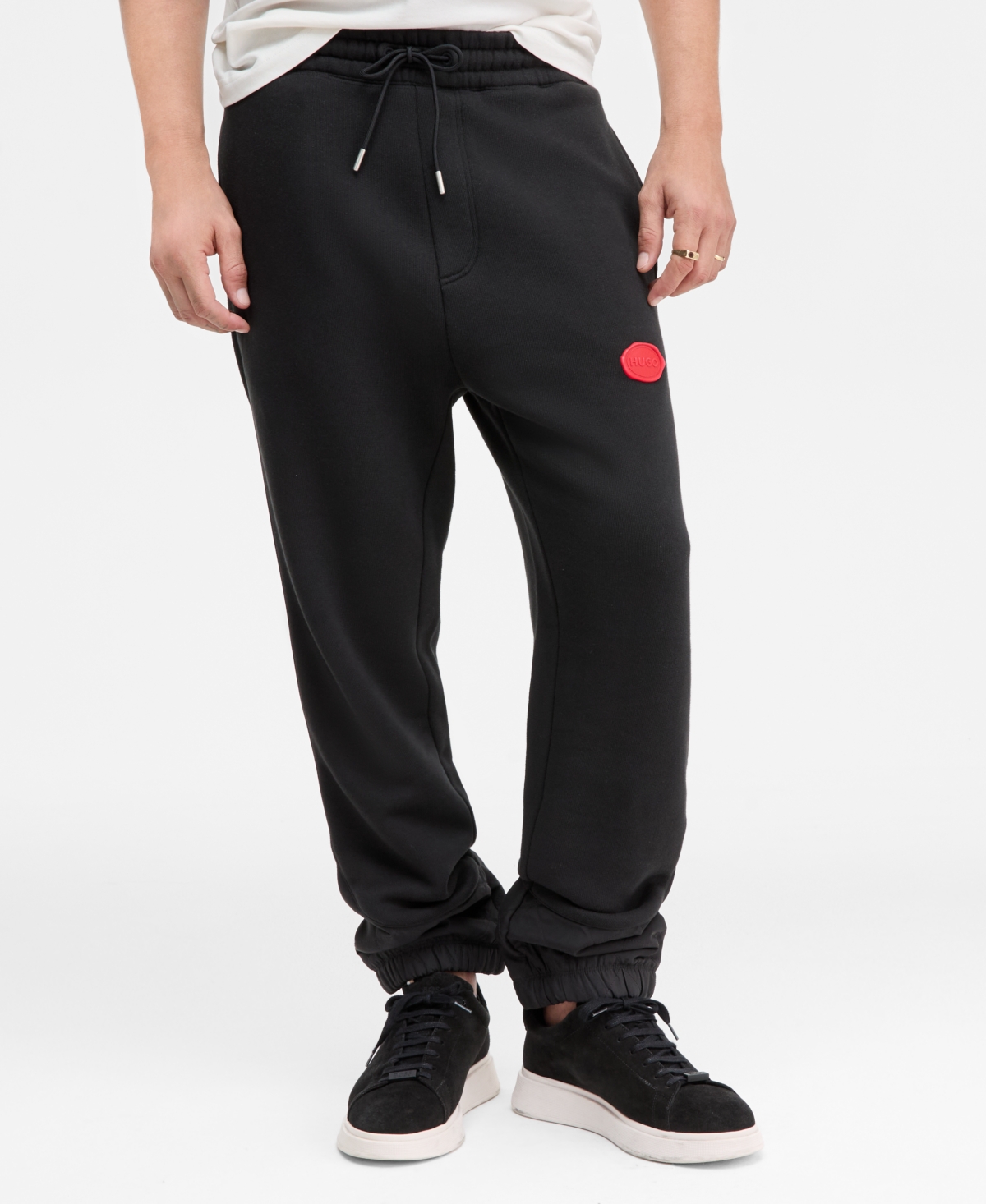 Hugo Boss Dilvano Relaxed Fit Wax Logo Drawstring Joggers