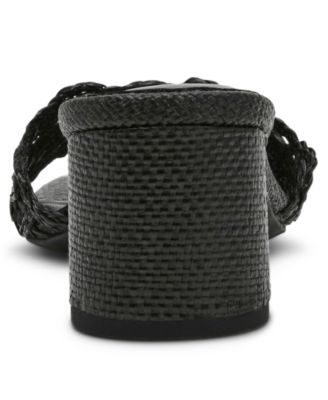 Women's Flores Block Heel Raffia Dress Sandals