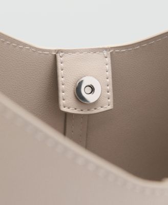 Women's Metallic Detail Shopper Bag