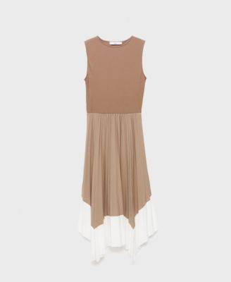 Women's Combined Pleated Dress