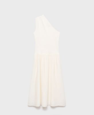 Women's Asymmetrical Combined Knitted Dress