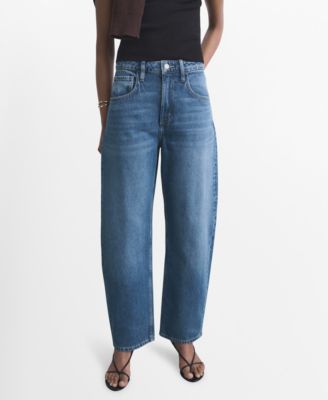 MANGO - Women's High-Rise Balloon Jeans