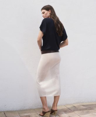 Women's Short-Sleeved Polo-Neck Sweater