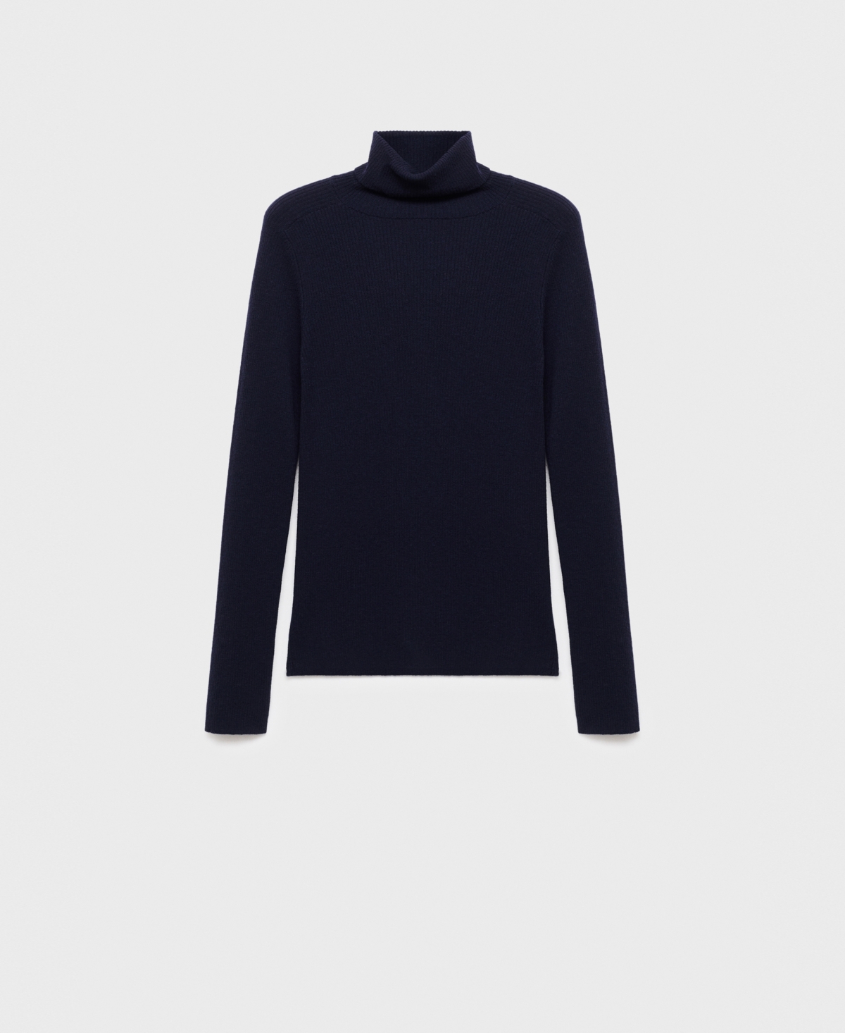 Mango Women's Turtleneck Wool Sweater In Blue