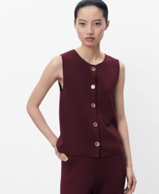MANGO - Women's Fine-Knit Gilet