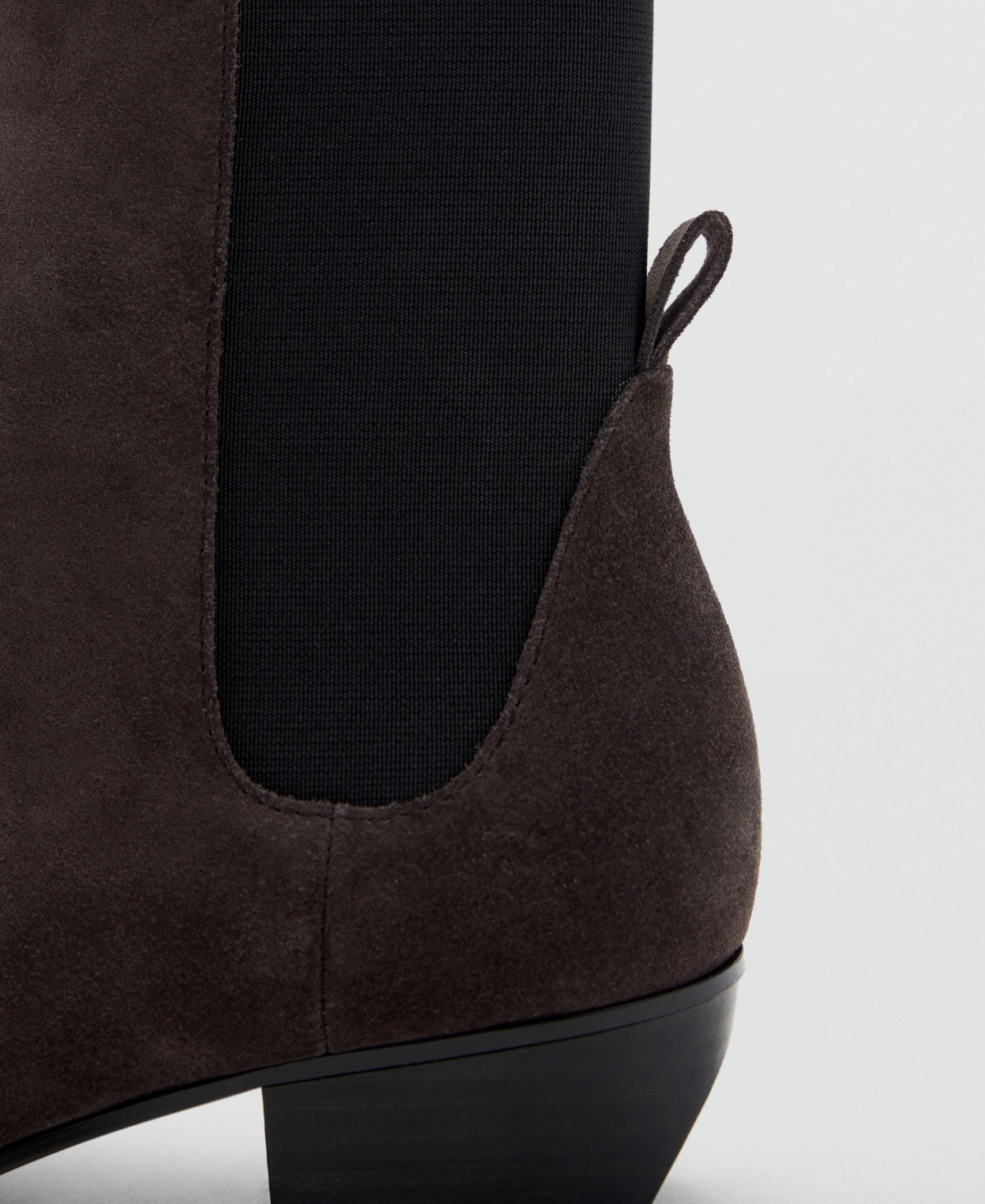 Mango Women's Heel Suede Ankle Boots In Brown