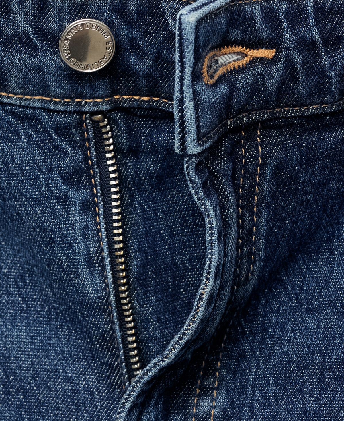 Mango Elise High Waist Wide Leg Jeans In Blue
