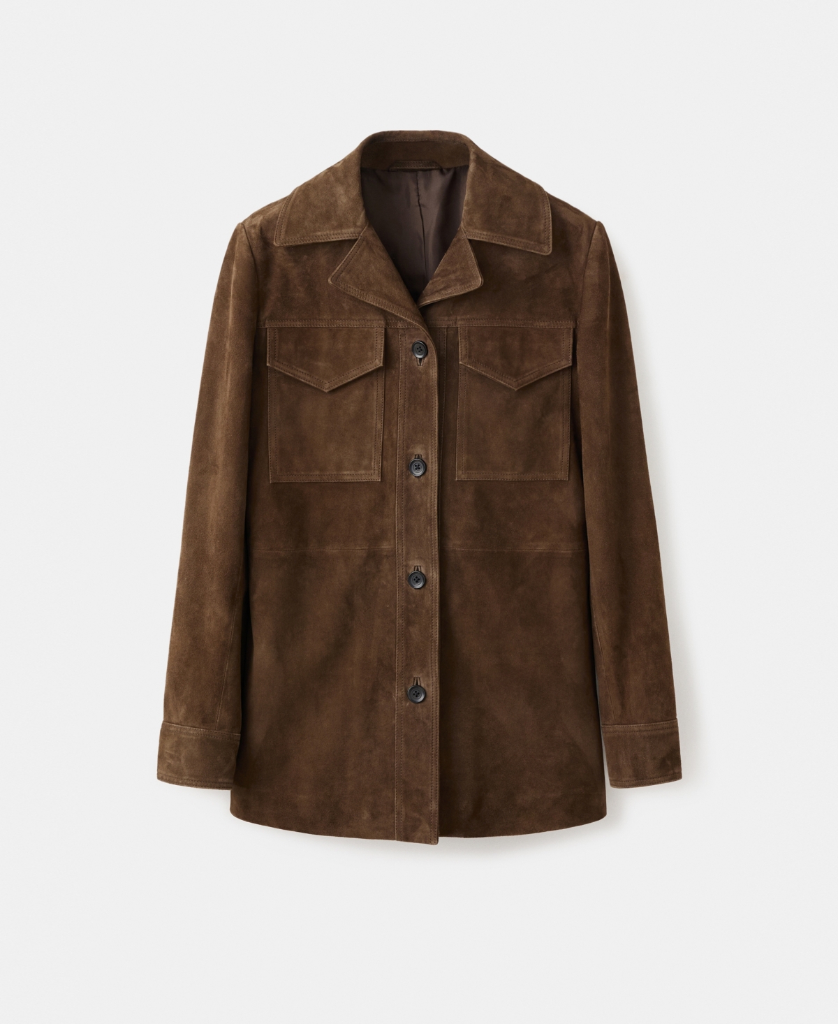 Mango Women's Suede Pockets Jacket In Brown