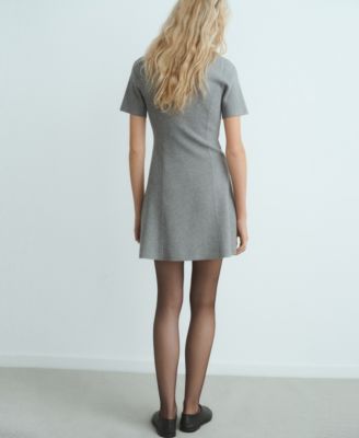 Women's Fine-Knit Flared Dress