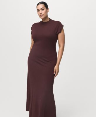 Women's Perkins-Neck Knitted Dress
