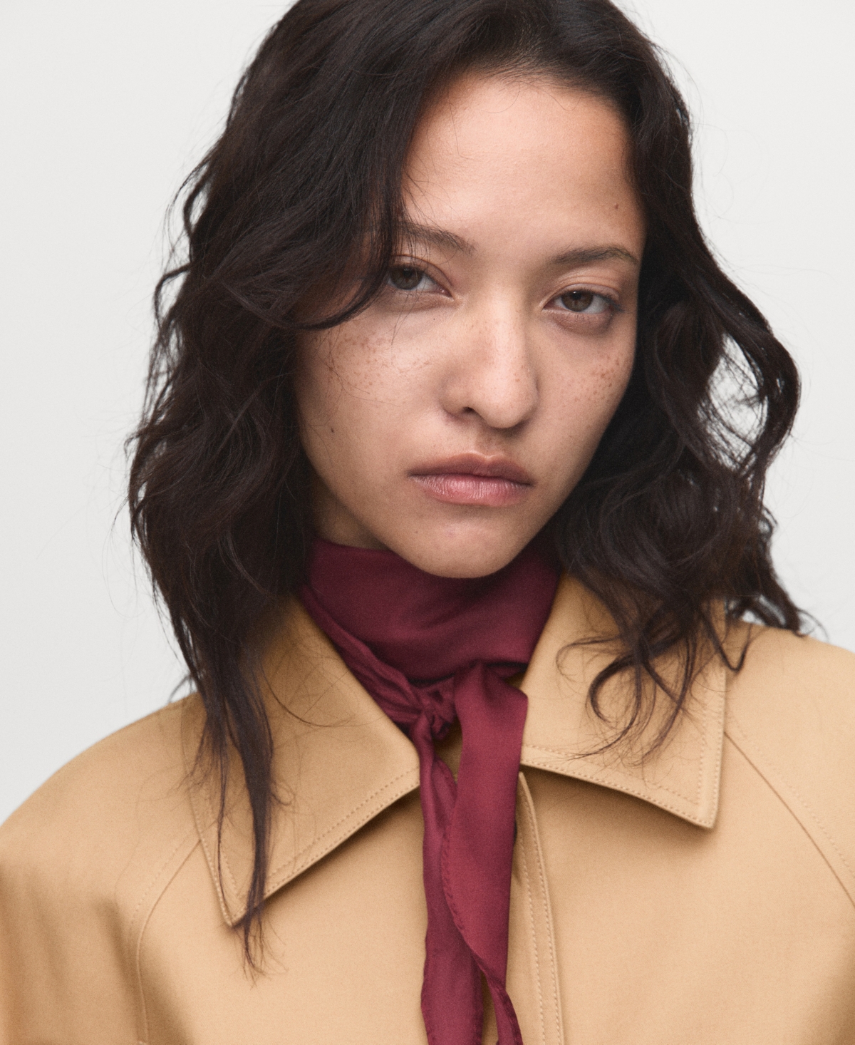 Mango Women's Epaulettes Detail Oversized Parka In Brown
