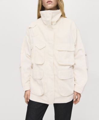 Women's Pockets Oversized Denim Parka