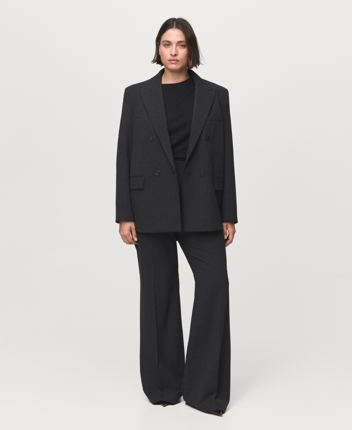 Mango Women's Pinstripe Suit Jacket