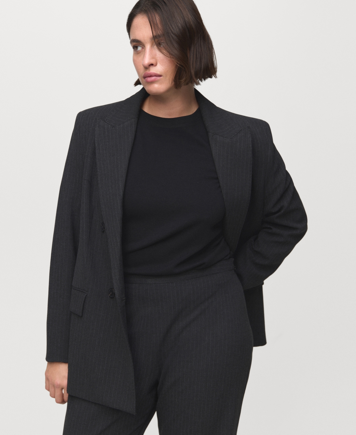 Mango Women's Pinstripe Suit Pants