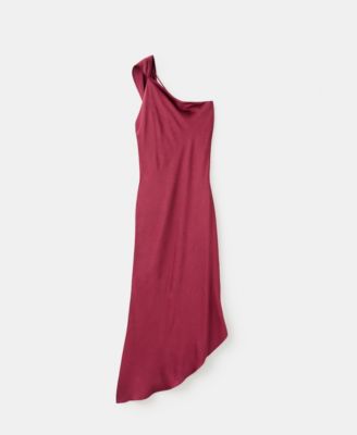 Women's Asymmetrical Satin Dress